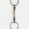 Bocca Bits Blue Sweet Iron Loose Ring Snaffle with Brass Romeo 3