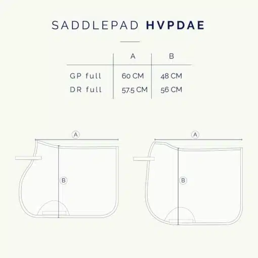 HVP Saddlepad Dae DR Size scaled