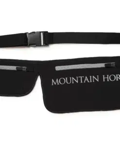 Mountain Horse Double Waistbag for storing mobile phone and small items while riding. Mountain Horse topelt vöökott, sobib mobiili ja väikeste esemete hoiustamiseks ratsutamise ajal. Riñonera doble Mountain Horse, ideal para llevar el móvil y objetos pequeños mientras montas Black