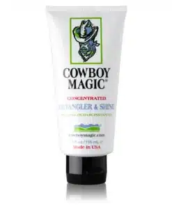 Cowboy Magic® Detangler & Shine™ hair detangler and shine, silk protein provides high reflecting shine. 118ml.