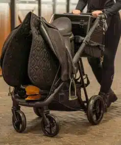 Imperial Riding Saddle Caddy Carry Light, kerge ja mugav ratsutamisvarustuse käru sobib igale pinnasele.