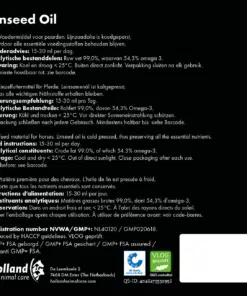 Külmpressitud linaseemne õli hobuste tervise toetamiseks