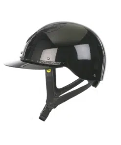 Lami-Cell Helmet Alicia. Ratsakiiver Alicia läikiva viimistlusega ja mustade kristallidega.