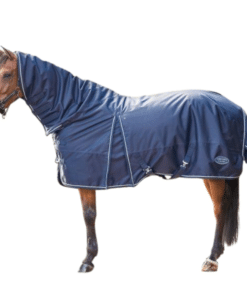 LAMI-CELL kaelusega õuetekk Bamboo hobusele, paksus 150g – hingav, veekindel, reguleeritavate rihmade ja bambusesöe voodriga. Sinine
