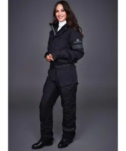 Mountain Horse Unisex Protect Overall, padded, water and windproof with reflective details and detachable hood.