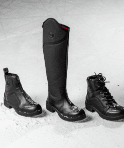 Mustad veekindlad talvised ratsasaapad, 3M Thinsulate™ isolatsiooniga, Ice Hook Technology™ jääkonksuga.