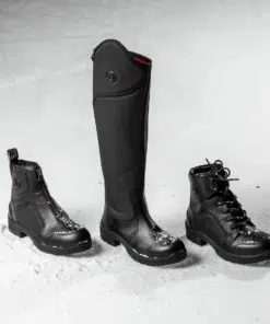Mustad veekindlad talvised ratsasaapad, 3M Thinsulate™ isolatsiooniga, Ice Hook Technology™ jääkonksuga.