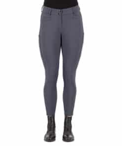 Euro-Star ratsapüksid Arielle, slim-fit disain, põlve grippidega ja elegantsete kristallidega kaunistatud taskute äär.