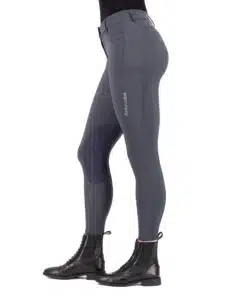 Euro-Star ratsapüksid Arielle, slim-fit disain, põlve grippidega ja elegantsete kristallidega kaunistatud taskute äär.