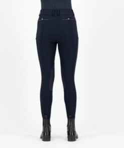 Euro-Star ratsapüksid Arielle, slim-fit disain, põlve grippidega ja elegantsete kristallidega kaunistatud taskute äär.