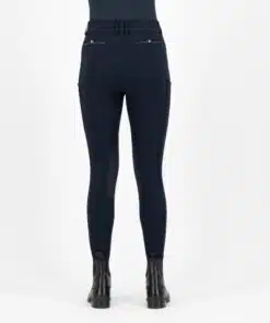 Euro-Star ratsapüksid Arielle, slim-fit disain, põlve grippidega ja elegantsete kristallidega kaunistatud taskute äär.