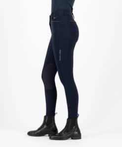 Euro-Star ratsapüksid Arielle, slim-fit disain, põlve grippidega ja elegantsete kristallidega kaunistatud taskute äär.