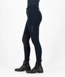 Euro-Star ratsapüksid Arielle, slim-fit disain, põlve grippidega ja elegantsete kristallidega kaunistatud taskute äär.