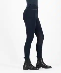 Euro-Star ratsapüksid Arielle, slim-fit disain, põlve grippidega ja elegantsete kristallidega kaunistatud taskute äär.