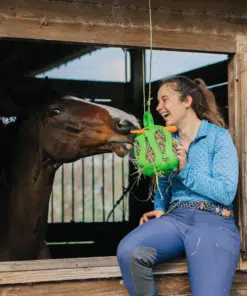 Jolly Hay Ball – interaktiivne heinapall hobustele igavuse peletamiseks