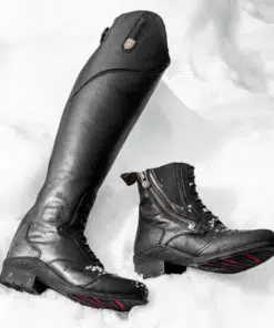 Mountain Horse Veganza Winter kõrged talvised ratsasaapad – vegan kunstnahast, veekindlad, kunstkarva voodriga.