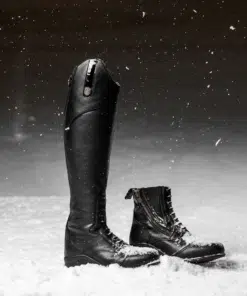 Mountain Horse Veganza Winter kõrged talvised ratsasaapad – vegan kunstnahast, veekindlad, kunstkarva voodriga.