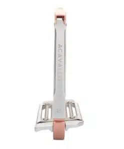 Acavallo Arena Aluplus 2.0 turvajalused – anodeeritud alumiiniumist, roostevaba terasest tallaga ja küljelt avaneva mehhanismiga.