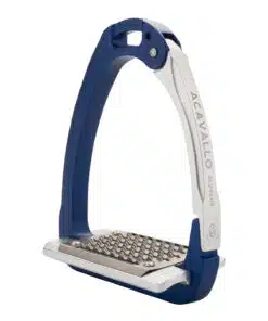 Acavallo Arena Aluplus 2.0 turvajalused – anodeeritud alumiiniumist, roostevaba terasest tallaga ja küljelt avaneva mehhanismiga.