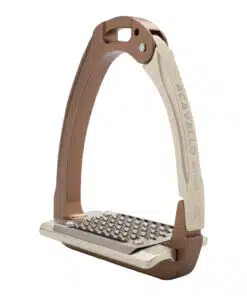 Acavallo Arena Aluplus 2.0 turvajalused – anodeeritud alumiiniumist, roostevaba terasest tallaga ja küljelt avaneva mehhanismiga.