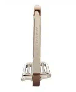 Acavallo Arena Aluplus 2.0 turvajalused – anodeeritud alumiiniumist, roostevaba terasest tallaga ja küljelt avaneva mehhanismiga.