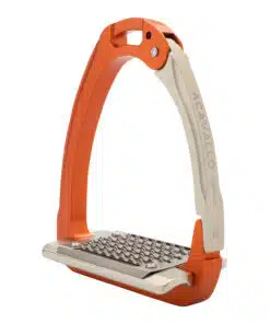 Acavallo Arena Aluplus 2.0 turvajalused – anodeeritud alumiiniumist, roostevaba terasest tallaga ja küljelt avaneva mehhanismiga.