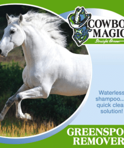 Cowboy Magic® Greenspot Remover – eemaldab sõnniku- ja uriiniplekid hobuse karvastikust.