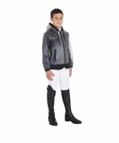 Equestro laste tuulekindel kapuutsiga vihmakeep – läbipaistev, veekindel ja unisex mudel ratsutamiseks.