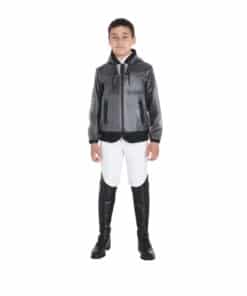 Equestro laste tuulekindel kapuutsiga vihmajope – läbipaistev, veekindel ja unisex mudel ratsutamiseks.