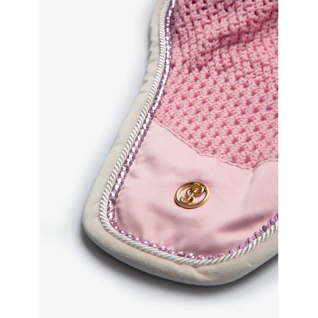 PS of Sweden Vintage Monogram kõrvad, elastne kõrvade osa, kristallidega äär, käsitsi heegeldatud.