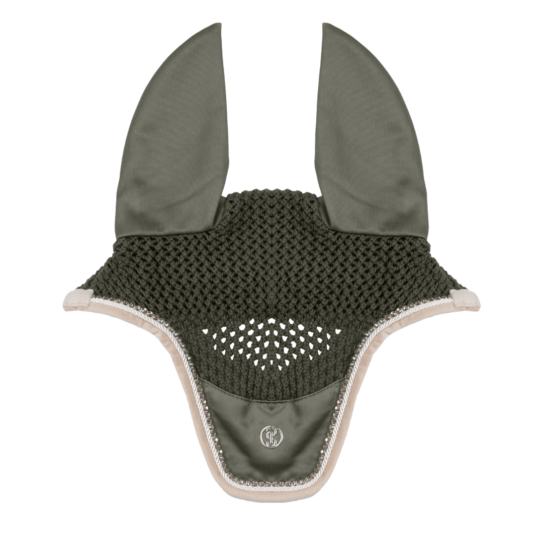 PS of Sweden Vintage Monogram kõrvad, elastne kõrvade osa, kristallidega äär, käsitsi heegeldatud.