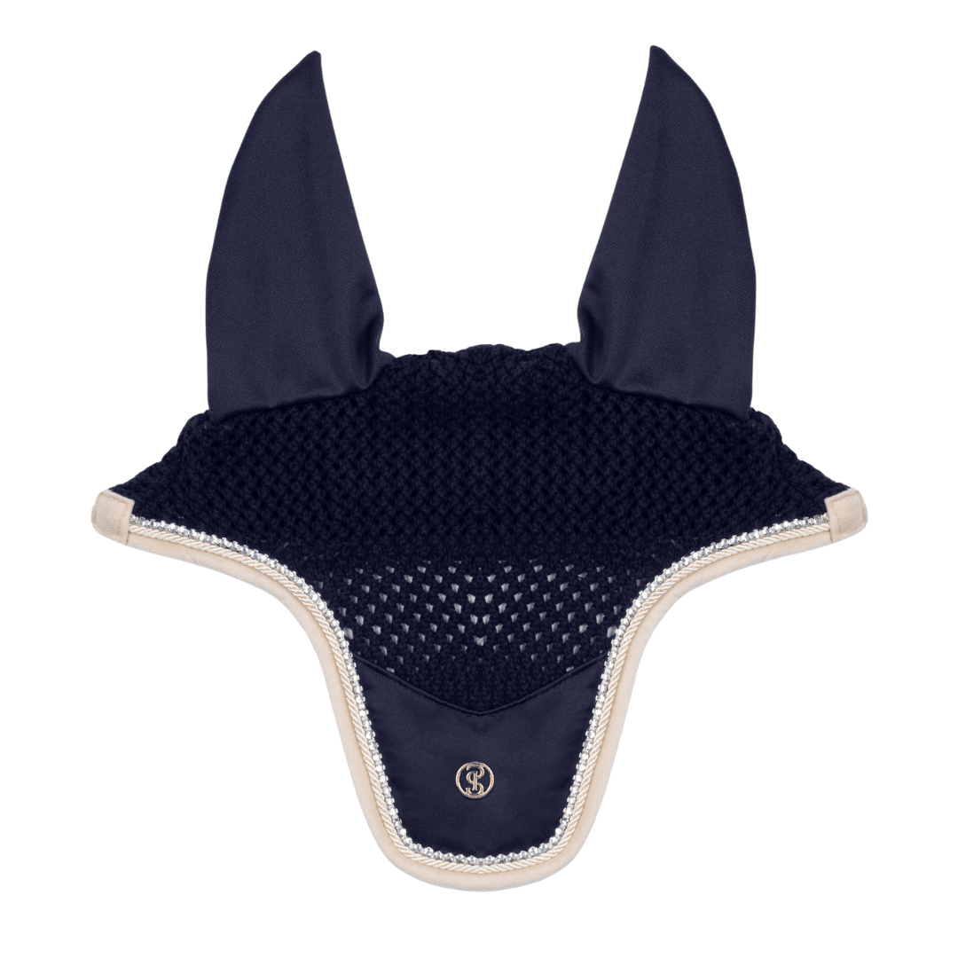 PS of Sweden Vintage Monogram kõrvad, elastne kõrvade osa, kristallidega äär, käsitsi heegeldatud.