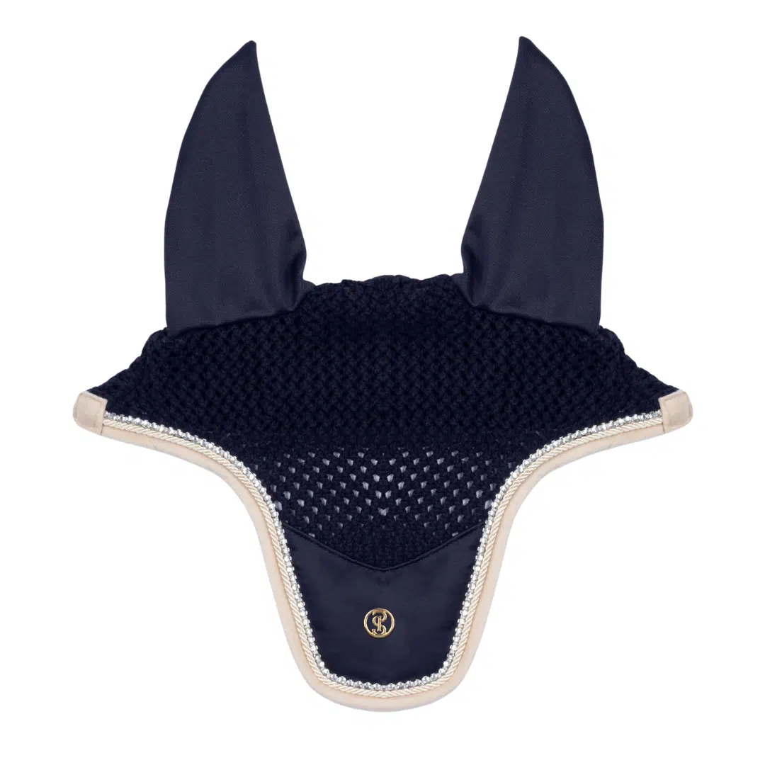 PS of Sweden Vintage Monogram kõrvad, elastne kõrvade osa, kristallidega äär, käsitsi heegeldatud.