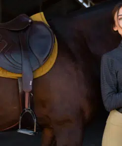 PS of Sweden takistussõidu valtrap Pad Diamond Quilt. Kuldpruun