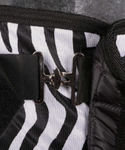 Zebra pattern fly and eczema rug with neck cover – Covalliero Fly & Eczema RugBe