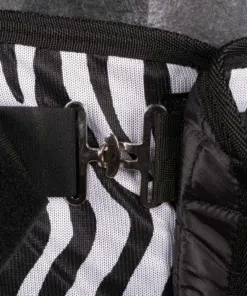 Zebra pattern fly and eczema rug with neck cover – Covalliero Fly & Eczema RugBe