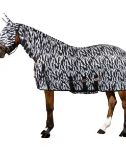 Imperial Riding putukatekk Carly zebra mustriga kaela osaga ja putukamaskiga