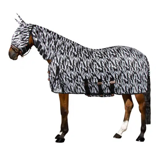Imperial Riding putukatekk Carly zebra mustriga kaela osaga ja putukamaskiga